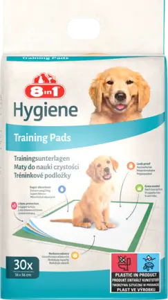 Пелюшки 8in1 Training Pads для собак, 56x56 см, 30 шт