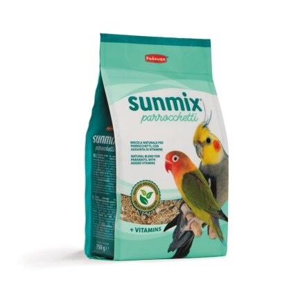 SunMix parrocchetti 750g/Корм для сер. папуг Падован СанМікс Паррочетті 750г