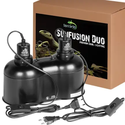 Світильник падвійний Terrario SunFusion Duo з двома керамічними патронами E27, 2 x 150Вт: додаткове фото 2