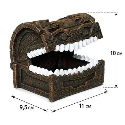 Декорація Hobby The Chest 11×9,5×10 см - укриття для риб і креветок в акваріум (41810): додаткове фото 2