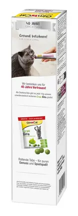 Набір: паста GimCat Every Day Malt-Soft Paste Extra для котів для виведення шерсті зі шлунку 200 г та вітамін. таблетки Gim Cat Gras Bits трав'яні кульки 10 г: додаткове фото 2