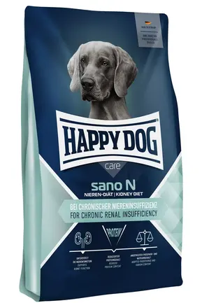 Сухий дієтичний корм Happy Dog Sano N для дорослих собак з хронічною нирковою недостатністю, 7,5 кг