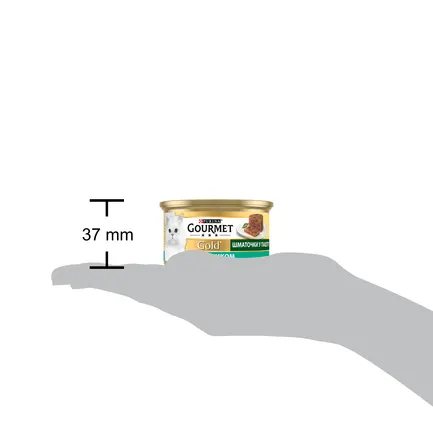 Вологий корм GOURMET Gold для дорослих котів шматочки у паштеті з кроликом 85 г: додаткове фото 5