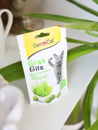 Ласощі GimCat GrasBits для котів, таблетки з травою, 65 шт, 40 г: додаткове фото 5