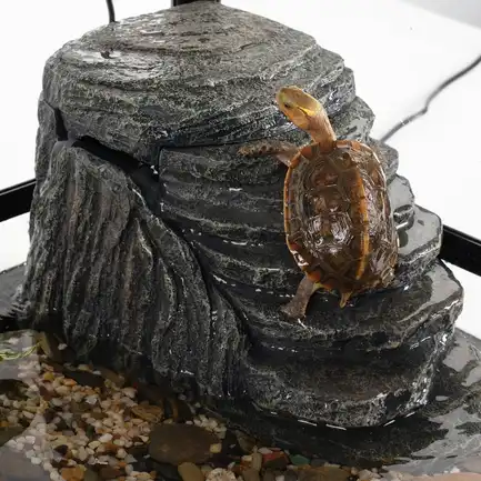 Декоративний фільтр-водоспад Repti-Zoo Turtle Filter Rock GLB09 у формі скелі для черепах, крабів і амфібій (350 л/год, до 90 літрів): додаткове фото 6