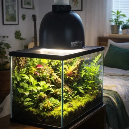 Світильник глибокий рефлекторний Terrario LUNOONE 2.0 E27 100W для локального обігріву тераріумів: додаткове фото 4