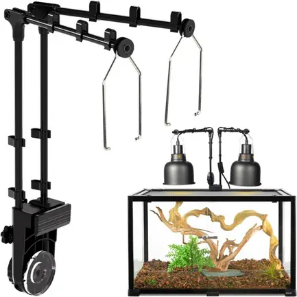 Тримач для ламп Repti-Zoo Dual Light Bracket LH023D подвійний кронштейн для тераріуму 360°: додаткове фото 4