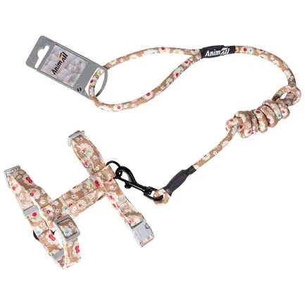 AnimAll Н-подібна шлея+повідець HJ-LH2002, 15 мм-33/50 см