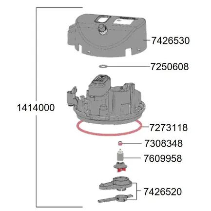 Голова для фільтра Eheim classicVARIO+e 250 (2214) (1414000): додаткове фото 2