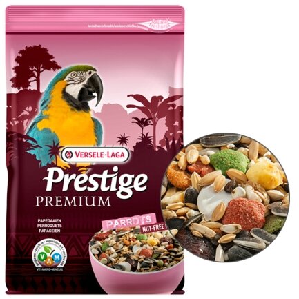 Versele-Laga Prestige Premium Parrots ВЕРСЕЛЕ-ЛАГА ПРЕСТИЖ ПРЕМІУМ ВЕЛИКИЙ ПАПУГА повнораціонний корм для великих папуг 2 кг