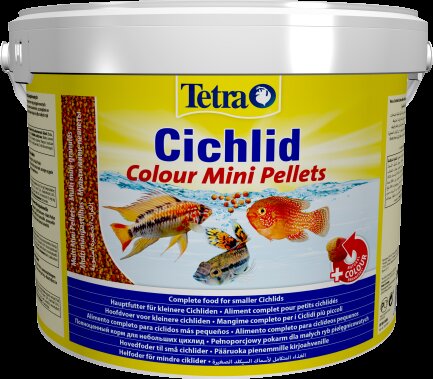 Корм Tetra Cichlid Colour Mini для невеликих цихлід, для яскравості забарвлення 10 л (гранули)