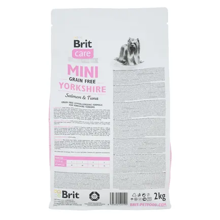 Сухий корм Brit Care GF Mini Yorkshire для йоркширських тер'єрів, з лососем та тунцем, 2 кг: додаткове фото 3