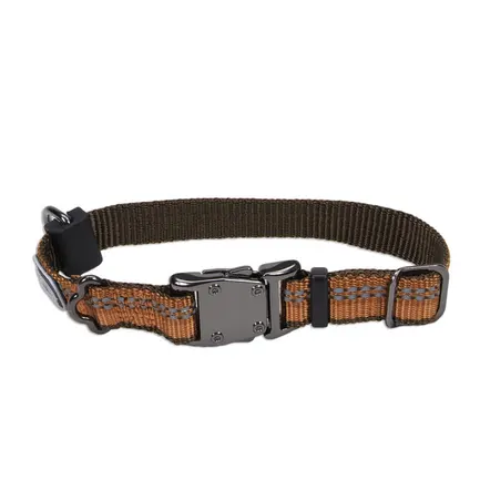 Coastal K9 Explorer Collar КОСТАЛ К9 ЕКСПЛОРЕР світловідбивний нашийник для собак, 1.6х20-30см Полум’я