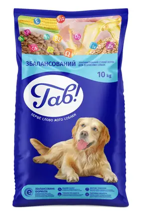 ГАВ сух.корм д/соб. з м'ясним асорті 10 кг
