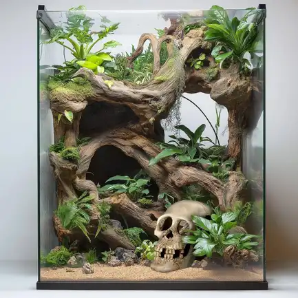 Декорація череп людини Terrario Human Skull XL 15x10x9см (161012): додаткове фото 7