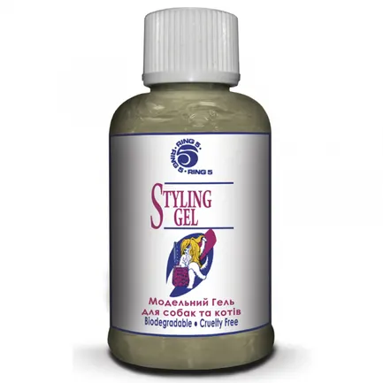 Ring5 МОДЕЛЬНИЙ ГЕЛЬ (Styling Gel) гель для укладки для собак і котів 0,05 л