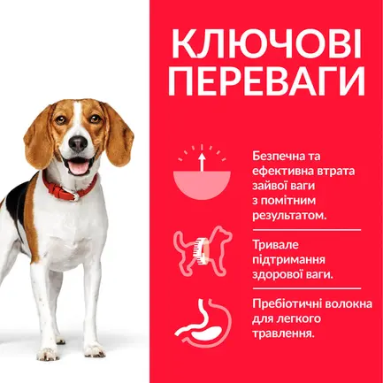 Hill’s Science Plan Adult Perfect Weight Medium Breed Сухий корм для підтримання ваги дорослих собак середніх порід, з куркою, 2кг — Фото 2