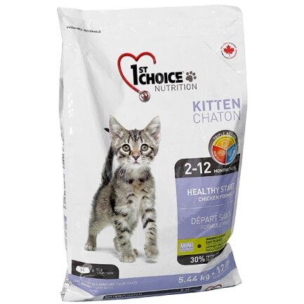 1st Choice Kitten Healthy Start ФЕСТ ЧОЙС КУРКА ДЛЯ КОШЕНЯТ сухий суперпреміум корм для кошенят 5,44 кг