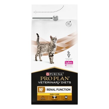 Сухий дієтичний корм PRO PLAN VETERINARY DIETS NF Renal Function Early Care для дорослих котів для підтримання функції нирок при хронічній хворобі нирок на ранніх стадіях 1,5 кг — Фото 1