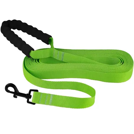Повідець для Собак Bronzedog Active Нейлоновий з М'якою Ручкою Салатовий M: додаткове фото 2