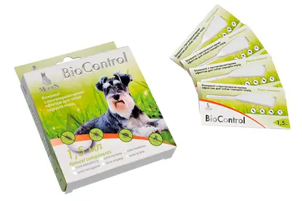 Біо контроль (BioControl) біокраплі з протипаразитарним ефектом для собак середніх порід 1,5 мл, MODES: додаткове фото 2