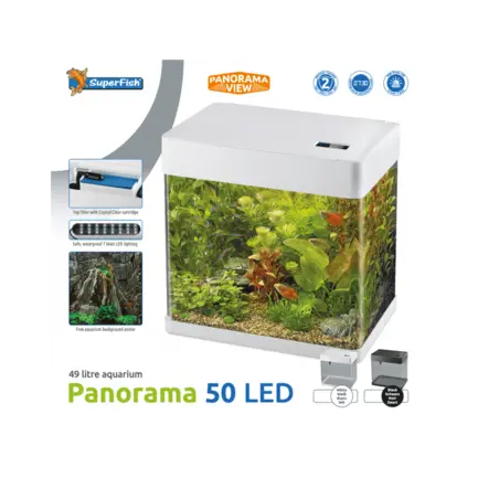 Акваріум скляний - Superfish Panorama 50 LED WHITE (A4052015): додаткове фото 2