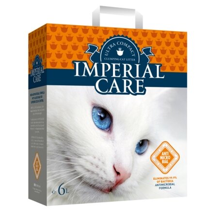 Imperial Care Silver Ions ІМПЕРІАЛ КЕА З ІОНАМИ СРІБЛА ультрагрудкувальний наповнювач у котячий туалет 6 л