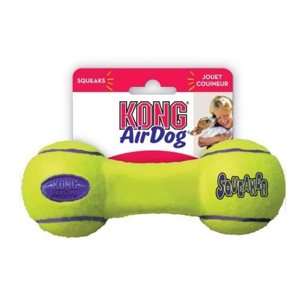 Іграшка KONG AirDog Squeaker Dumbbell повітряна гантель для собак малих порід, S — Фото 1