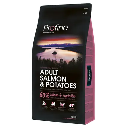 Сухий корм Profine Adult для дорослих собак всіх порід, з лососем та картоплею, 15 кг