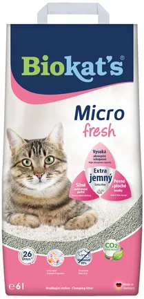 Наповнювач для котячого туалету Biokat's Micro Fresh 6 л