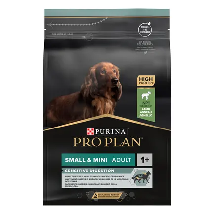 Сухий корм PRO PLAN Small&Mini Adult 1+ Sensitive Digestion для дорослих собак дрібних порід з чутливим травленням з ягням 3 кг