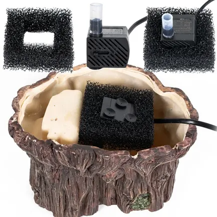 Декоративний фільтр-водоспад Repti-Zoo Turtle Filter Tree (GLB10) у формі кореня для амфібій і тераріумів до 70 літрів: додаткове фото 5