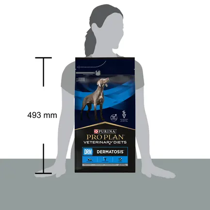 Сухий дієтичний корм PRO PLAN VETERINARY DIETS DRM Dermatosis для цуценят та дорослих собак для підтримання функції шкіри при дерматозах та надмірному випадінні шерсті 3 кг: додаткове фото 4