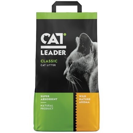 Cat Leader Classic Wild Nature КЕТ ЛІДЕР КЛАСІК АРОМАТ ДИКОЇ ПРИРОДИ суперпоглинальний наповнювач у котячий туалет 5 кг