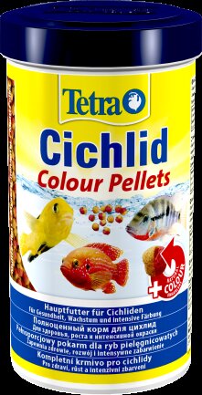 Корм Tetra Cichlid Colour для всіх цихлід, для яскравості забарвлення, 500 мл (гранули) — Фото 2