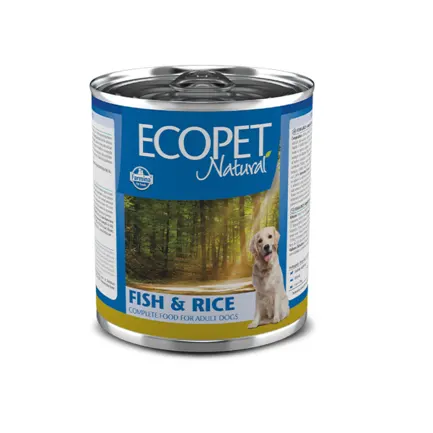 Вологий корм Farmina Ecopet Natural Dog Fish&Rice для собак, з оселедцем, 300 г