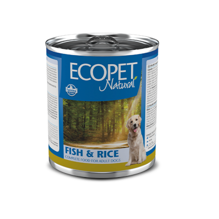 Вологий корм Farmina Ecopet Natural Dog Fish&amp;Rice для собак, з оселедцем, 300 г