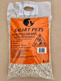 SMART PETS Кукурудзяний наповнювач для тварин, 6кг