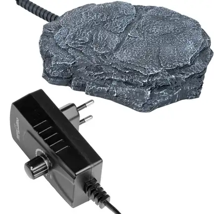 Нагрівальний камінь з регулятором температури Repti-Zoo Dimmer Heat Rock 12W 20x27x3 см (AHR0612P) для тераріумів: додаткове фото 4