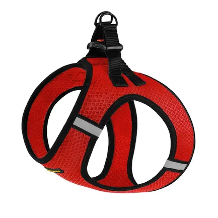 Шлея для собак Bronzedog Mesh Vest 3D сітка червона 3XS: додаткове фото 4