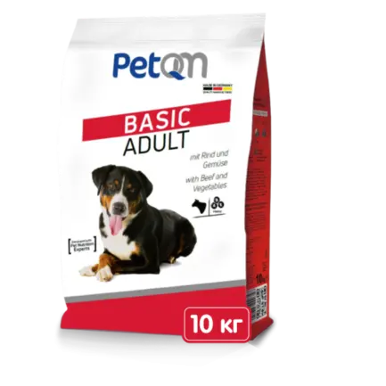 PetQM Dogs Beef & Vegetables 10 kg сухий корм для собак з яловичиною та овочами