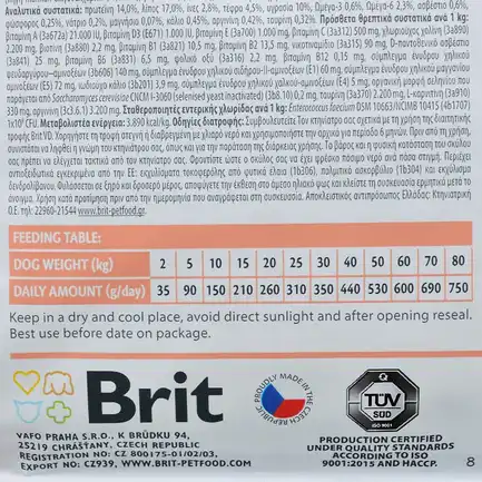 Сухий корм Brit GF VetDiet Dog Renal для собак, при нирковій недостатності, з яйцем, горохом та гречкою, 12 кг: додаткове фото 3
