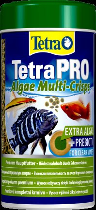 Корм Tetra PRO Algae Multi-Crisps для травоїдних риб, з овочами, 250 мл (чіпси) — Фото 1