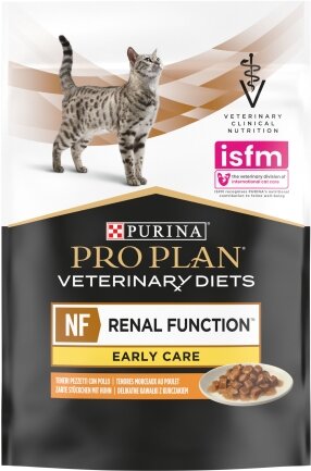 Вологий дієтичний корм PRO PLAN VETERINARY DIETS NF Renal Function Early Care для дорослих котів при патології нирок на ранніх стадіях з куркою 10х85 г — Фото 4