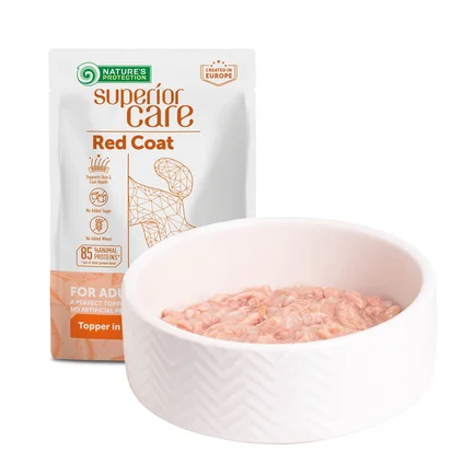 Nature's Protection Superior Care Red Coat Adult Tuna Додатковий вологий корм для собак з рудим забарвленням з тунцем, 70 г: додаткове фото 6