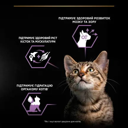 Вологий корм PRO PLAN Kitten Healthy Start для кошенят шматочки у підливці з індичкою 85 г: додаткове фото 7