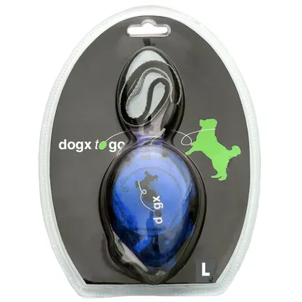 Flamingo Dogx2GO Belt Glassy L ФЛАМІНГО БЕЛТ ГЛАССІ повідець рулетка для собак до 35кг, світловідбивна стрічка 2м 2 м, до 35 кг