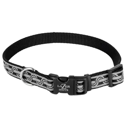 Coastal Lazer Brite Reflective Collar КОСТАЛ ЛАЗЕР БРАЙТ світловідбивний нашийник для собак, 1.6х30-46см Чорна ланка