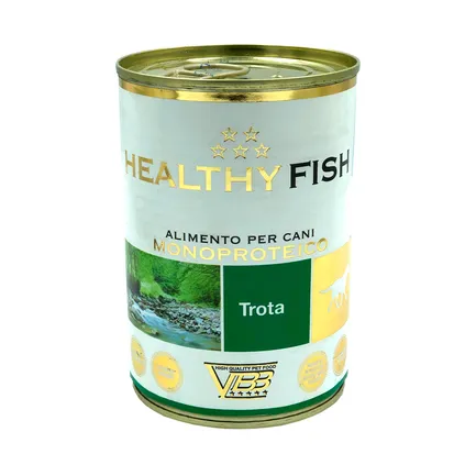 Healthy Fish монопротеїновий вологий корм для собак - паштет з фореллю 400гр