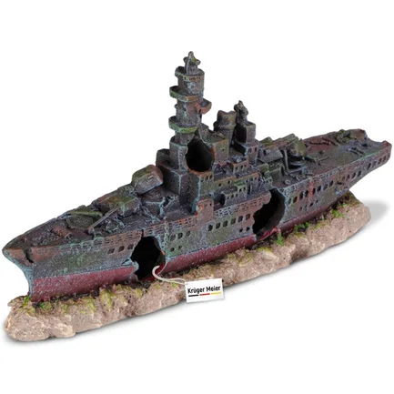 Декорація затонулий корабель Kruger Meier Battleship 23x5x11см (24411): додаткове фото 5